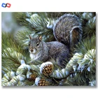 Белка 5D, алмазная живопись, бриллиантовая вышивка, полноразмерная Алмазная мозаика, вышивка крестиком, ландшафт, домашний декор