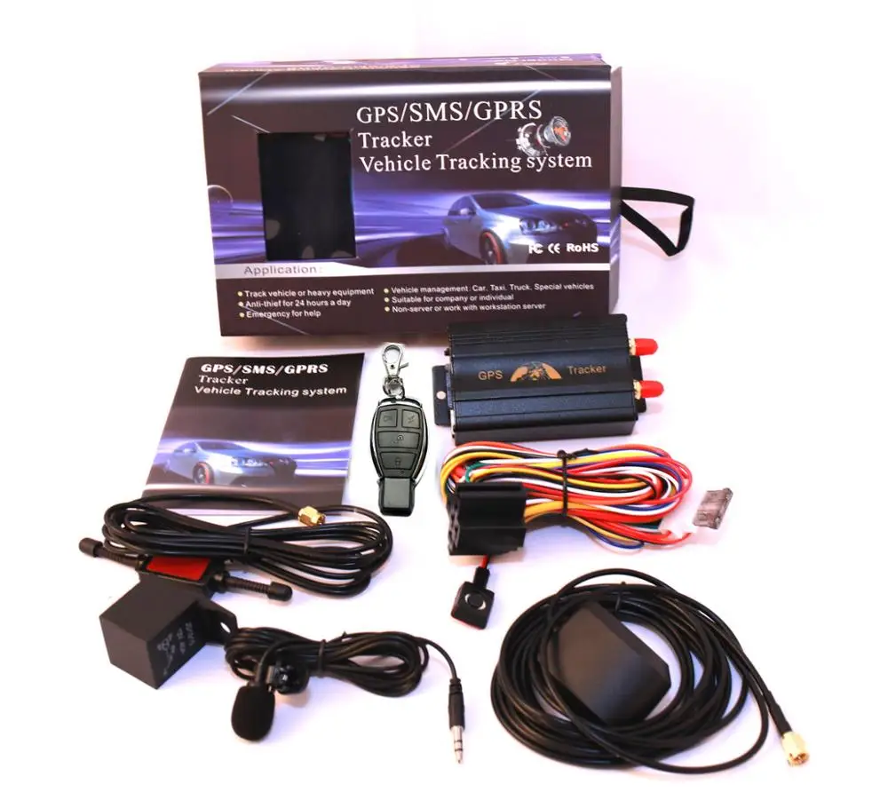 GPS-трекер GPS GSM GPRS для автомобиля Φ TK103B четырехдиапазонная система отслеживания