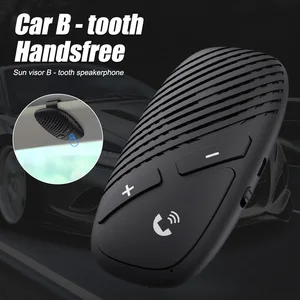 newest bluetooth 5 0 receiver clip hands free sun visor wireless car kit speaker phone car adapter accessories dropshipping free global shipping