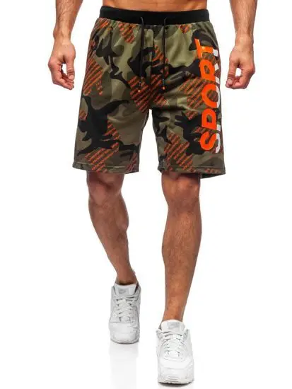 Мужские повседневные спортивные шорты до колена с 3D монограммой|Химические