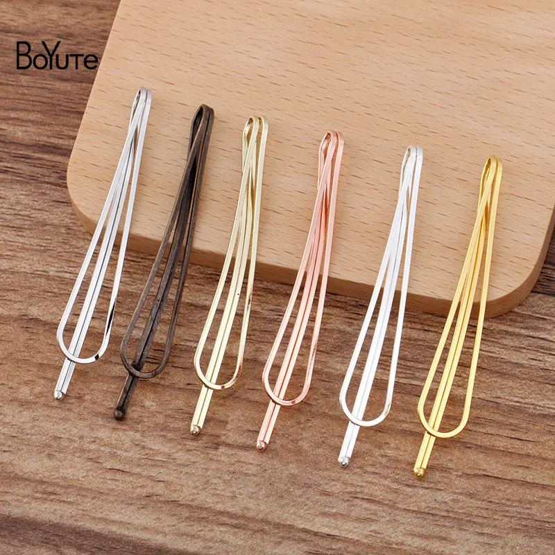 

BoYuTe (50 шт./лот) 70*11,5 мм заколка в европейском и корейском стиле челка зажим «сделай сам» Аксессуары для волос материалы оптовая продажа