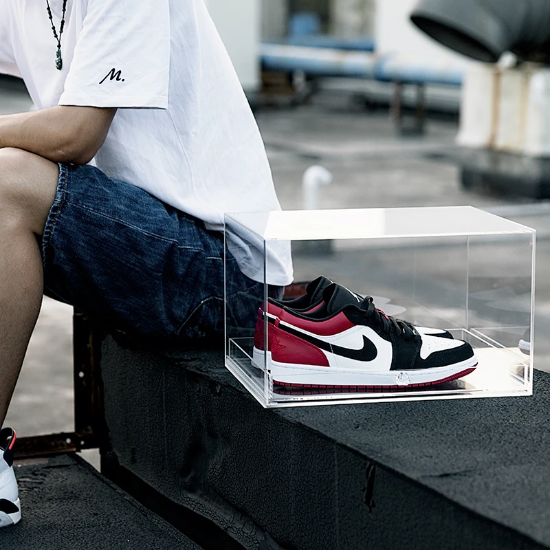 HD прозрачный спортивный Обувной Ящик акриловый разделитель для ящика кроссовки