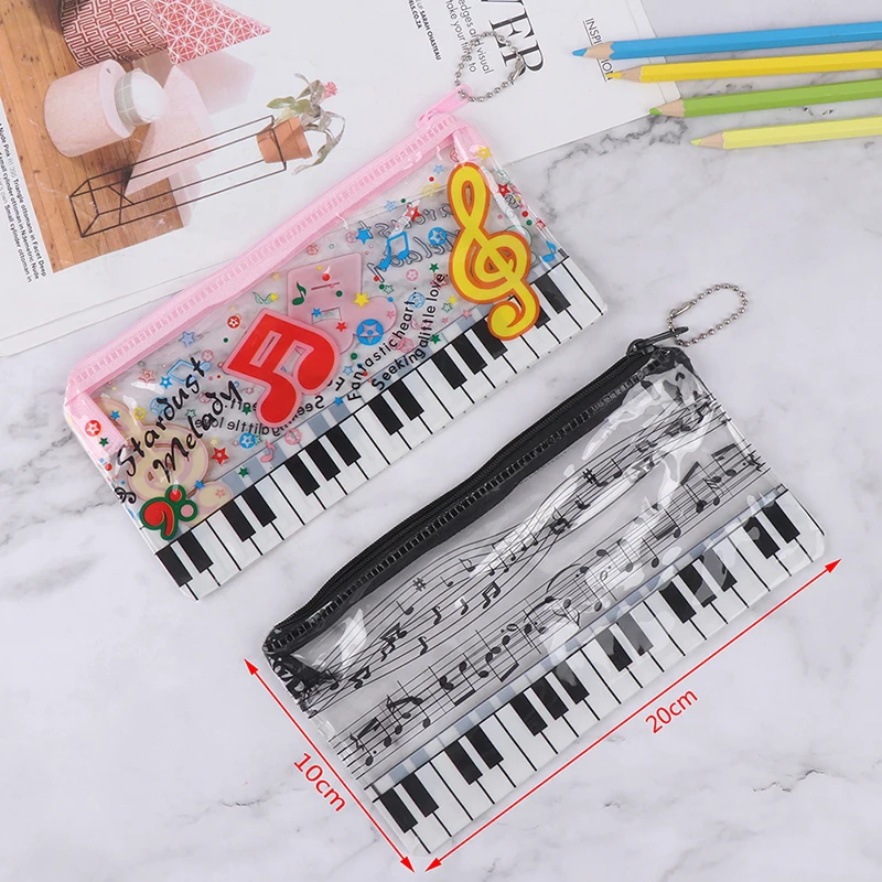 Чехол для музыкального карандаша пластиковый прозрачный пенал канцелярские