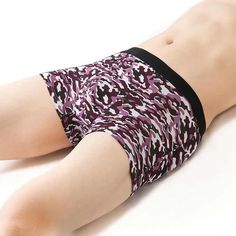 Трусы-боксеры мужские 8 шт./лот дышащие шорты со средней талией из мягкой ткани с