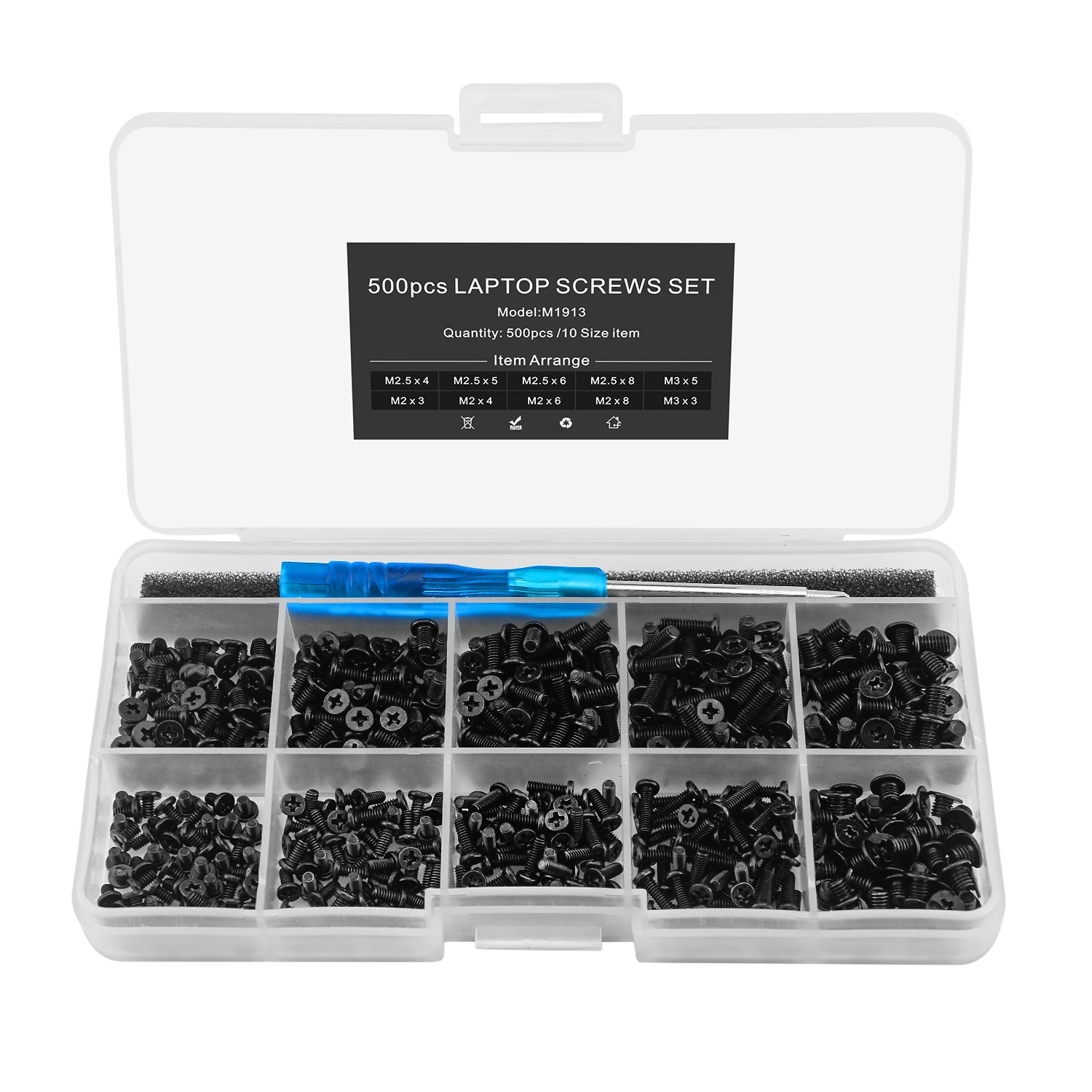 Набор винтов для ноутбука HP Dell Lenovo Sony Toshiba SAMSUNG Gateway Acer 500 шт.|screw set|notebook screwscrew kit |