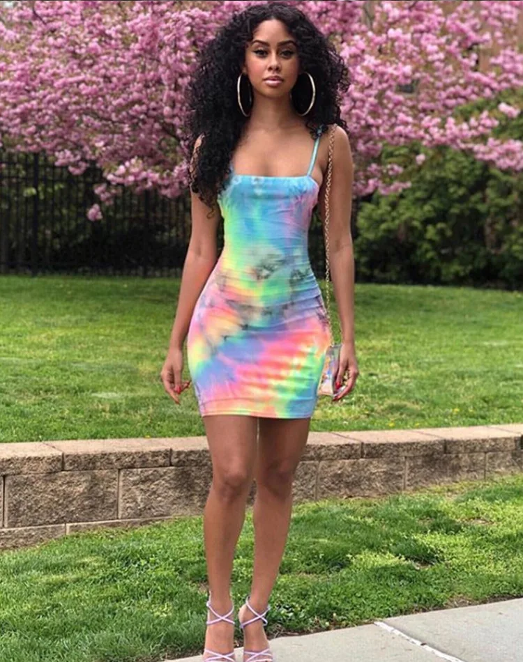 Платье комбинация мини платье Труба без бретелек женское летнее сексуальное Клубное рокабилли облегающее