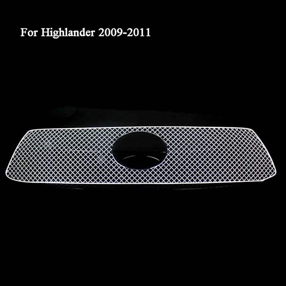 For Highlander 09-11 Решетка решетки автомобиля из нержавеющей стали для Toyota Highlander 2009 2010 2011 - Цвет: For Highlander 09-11
