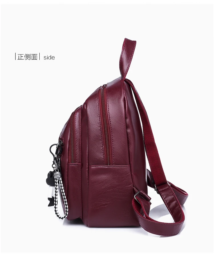 

Fashion Pu Leather Women's Backpacks Young Girls Bag Teenagers Soft Leisure Travel Fashion high quality bag