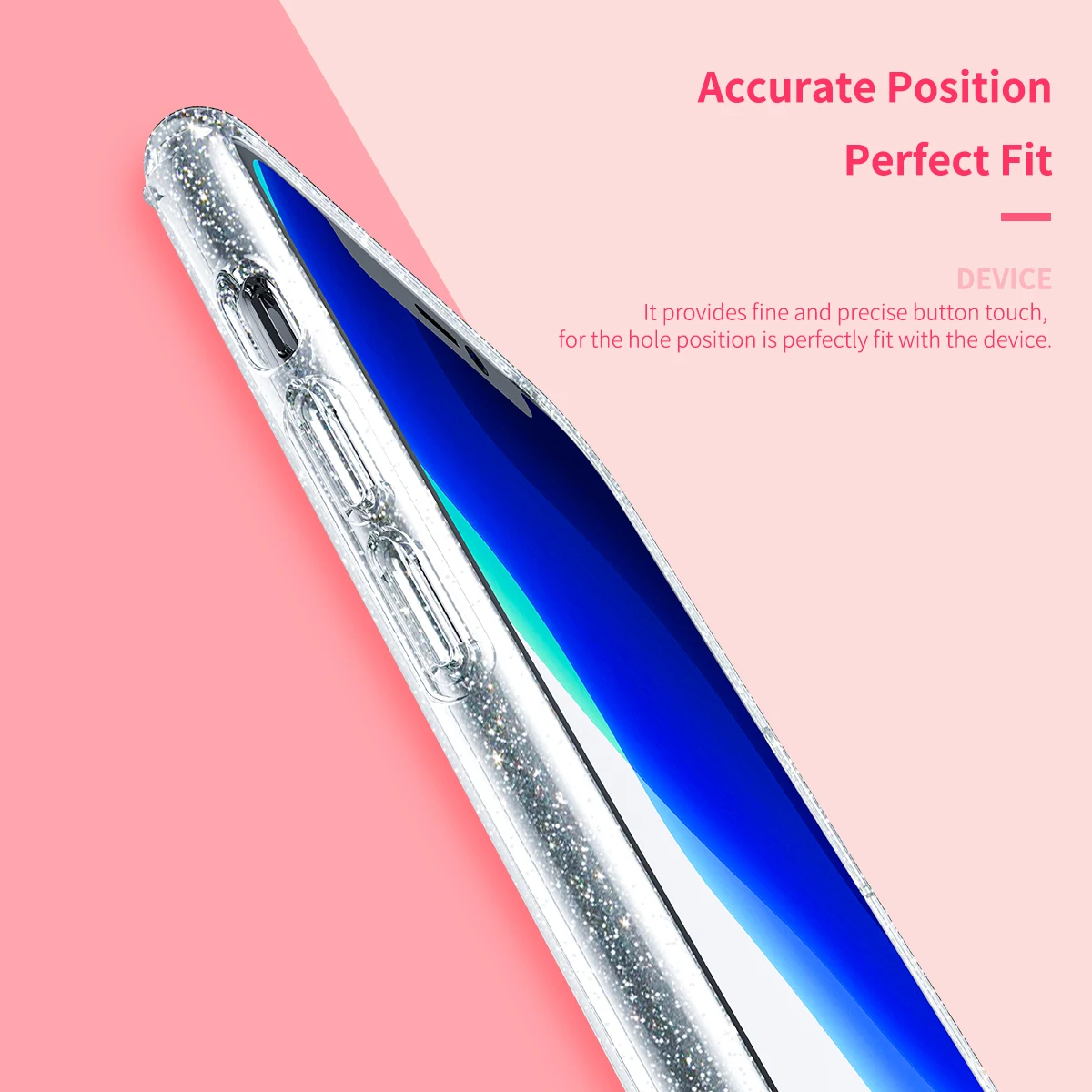 ROCK Мерцающий Порошок прозрачные телефонные чехлы для iPhone 11 XI R Max Bling Star Блестящий мягкий TPU блестящий чехол Coque Funda