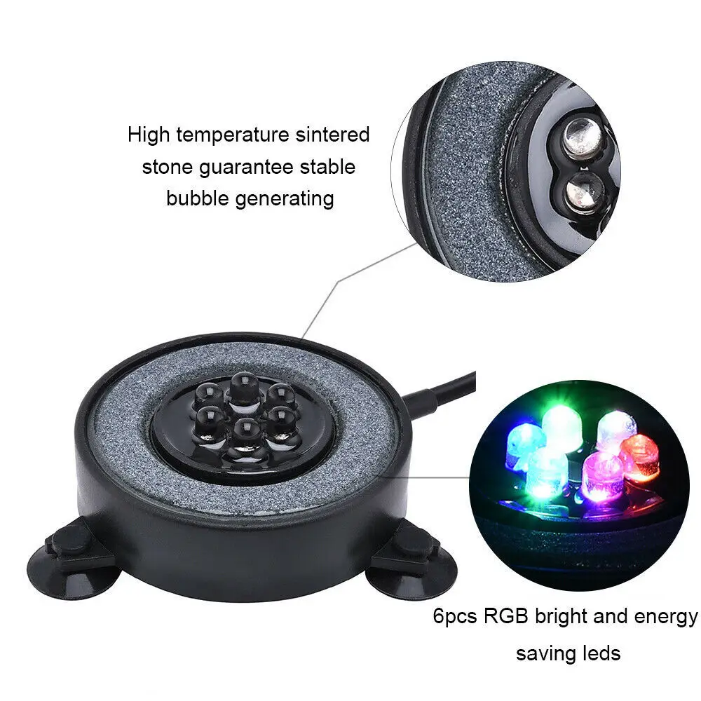 Подводный погружной светильник для аквариума изменяющий цвет светодиодный с