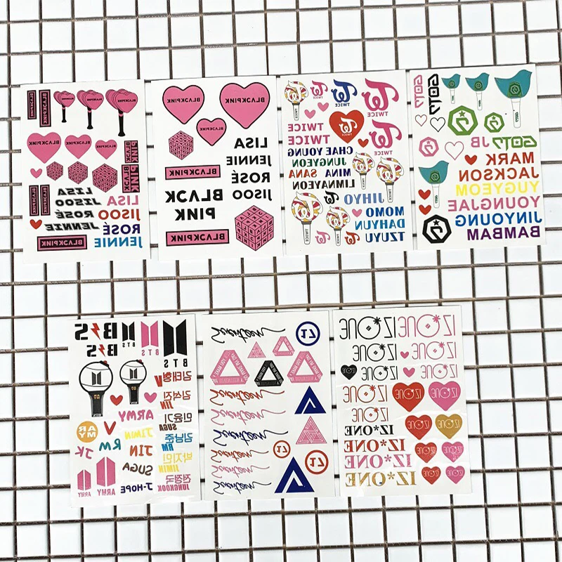 

HQbts bulletproof group Fake Tattoo Sticker Temporary Tattoo Sticker Flower Waterproof Sticker Peripheral Same Style