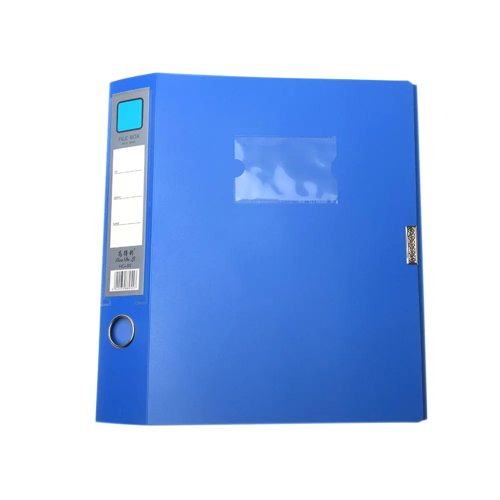 

A4 3.5cm/5.5cm Document File Box Files Folder Business Portable Lightweight Storage Bag Blue Organizer File Box