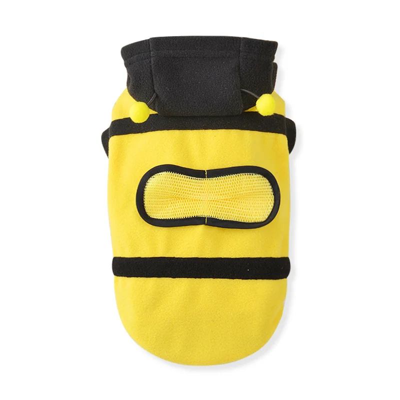 Одежда для домашних животных котов забавные мягкие пчелиные костюмы пальто