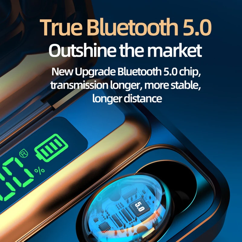 Беспроводная игровая гарнитура F9 5C L35 TWS 5 1 высококачественные наушники Bluetooth
