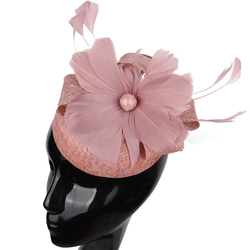 

Charming Sinamay Fascinators Headband Hat Millinery With Feather Flower For Banquet Kentucky Derby Ascot Races Melbourne Cup