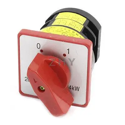 Поворотный кулачок универсальный переключатель цепи 2pole 2 Позиция 380V 20A