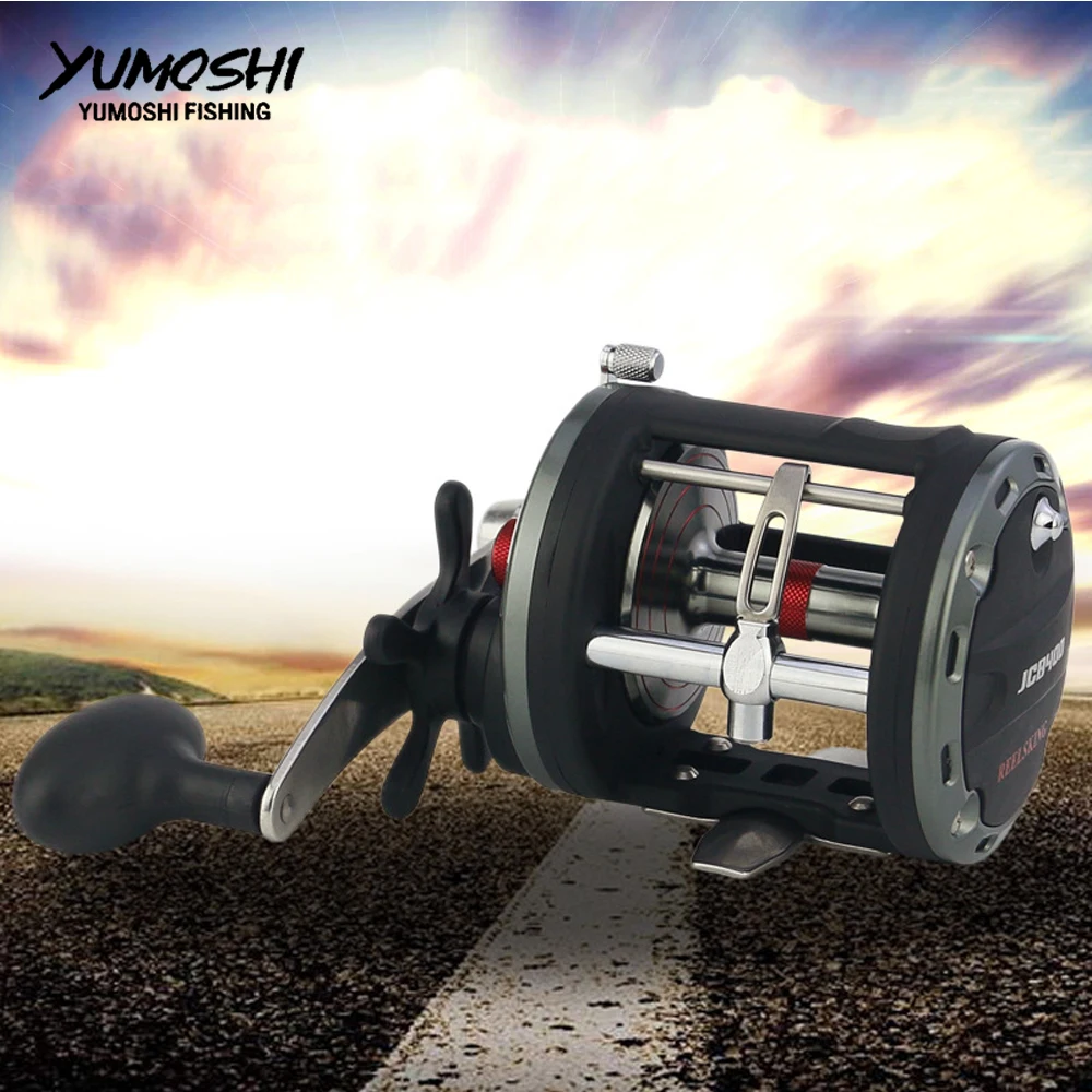 

12+1 BB High Speed Cast Drum wheel Fishing Reel Lure Tackle Trolling Boat Saltwater Right Hands Round Reel bait casting JCB
