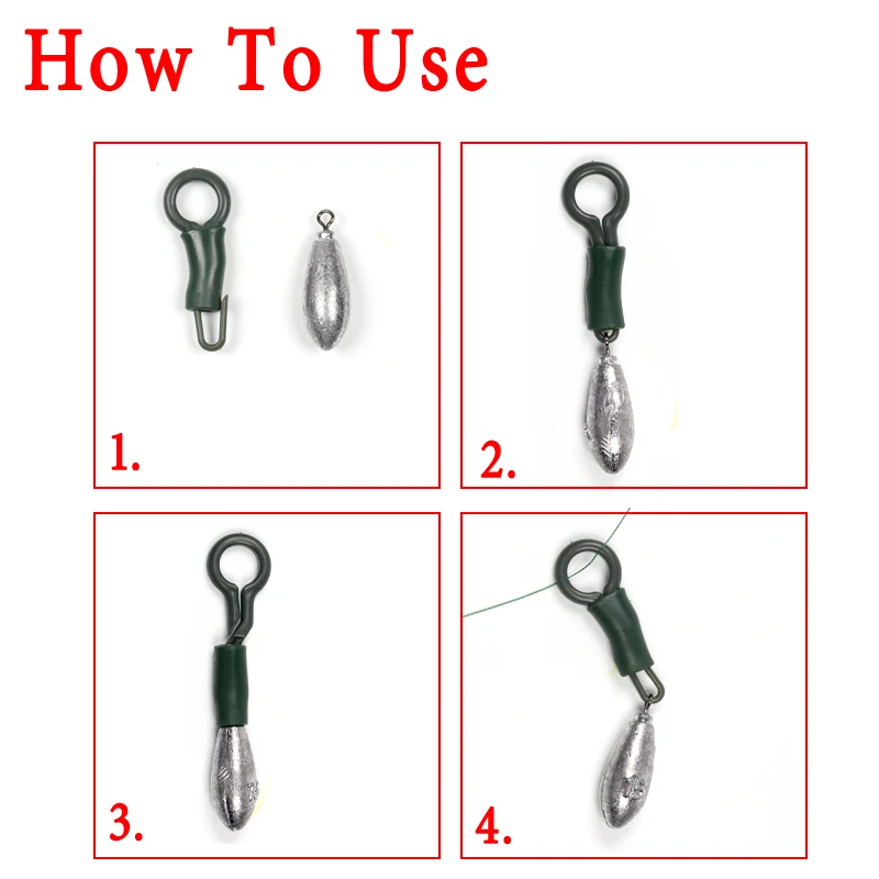 Оптовая продажа зажимы для спиннинга Bimoo свинцовый держатель зажим ловли карпа в