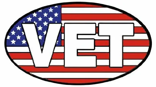 Американский флаг ветеринарный Овальный бампер наклейка/наклейка для