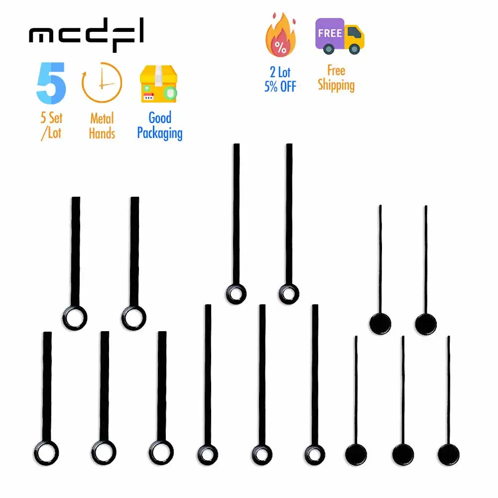 

MCDFL Small Clock Hands Wall Mechanism Watch Insert Only Arrows for Home Repair Pointer Mechanic Kit Sets Table Modern Decor DIY