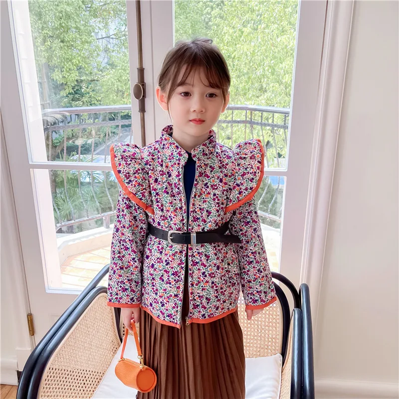 

High-quality Kids Autumn Winter Cotton Coat 2-7Year Toddler Baby Girl Thicken Warm Overcoat Children Warm Outerwear Costume