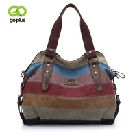 goplus vintage crossbody bag for women 2021 high quality canvas handbag travel shoulder bags armpit bag large capacity totes