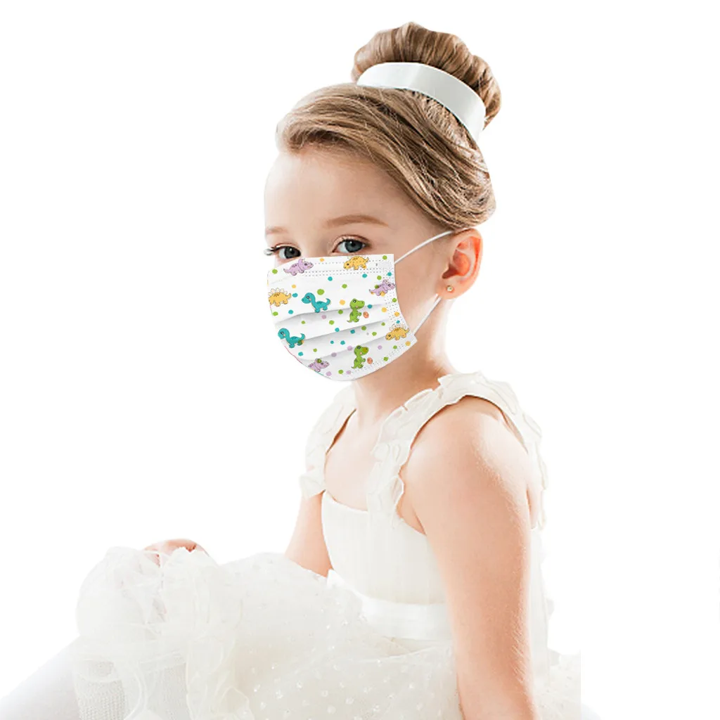 100 шт хлопчатобумажная ткань детские одноразовые лицевые уличные солнцезащитные