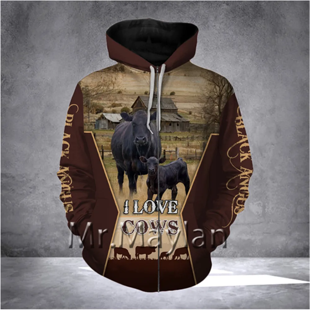

Animals Cows 3D Full Printed Jacket Men/Women Casual Streetwear Sweatshirts Unisex Autumn Coat Boys Clothes Tops 5XL CX601