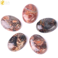 csja natural stone breciated jaspers loose beads cabochon bead dome flatback for craft rings pendants jewelry findings 1pc f516
