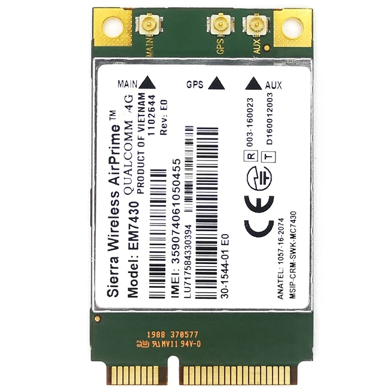 MC7430 LTE 4G Module FDD-LTE TDD-LTE CAT6 HSPA+ GNSS WWAN Card USB 3.0 Interface 4G Card