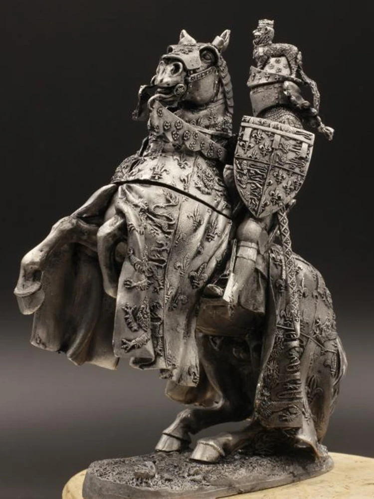 1/24 75mm England &quotBlack Prince&quot Edward Tin Metal Ancient Soldier Figurines Model Home Desktop Decoration Customized Gifts - купить
