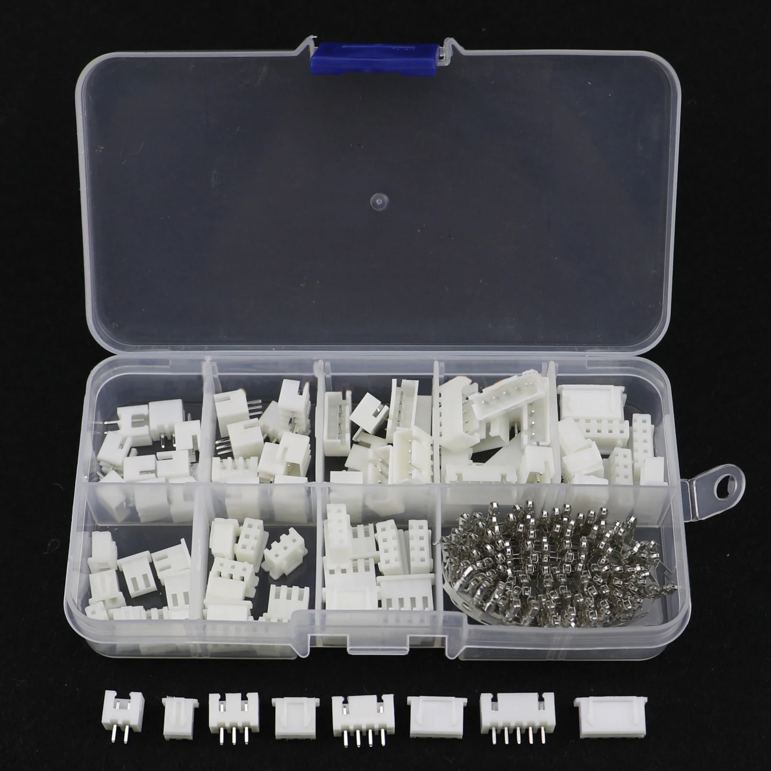 230pcs/Lot XH2.54 2p 3p 4p 5p Terminal Socket Header Wire Adaptor cable Terminals JSt Connectors DIY Electronic Set