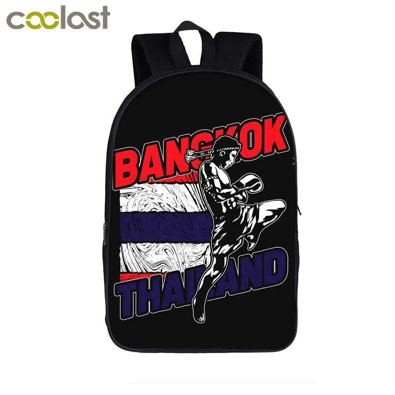 Рюкзак Muay Thai для молодых мужчин с тигром сумка на плечо мальчиков школьные сумки