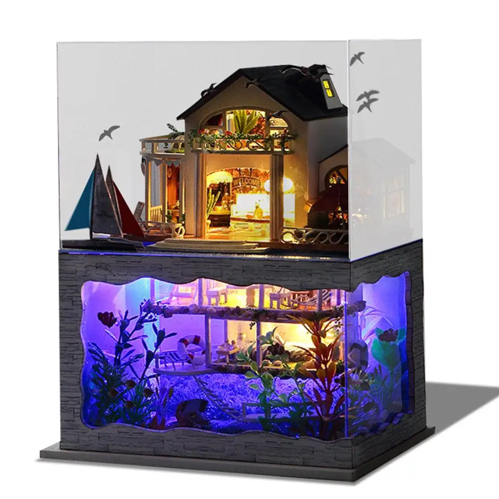 Кукольный домик сделай сам сборка Миниатюрный Гавайский кукольный игрушка