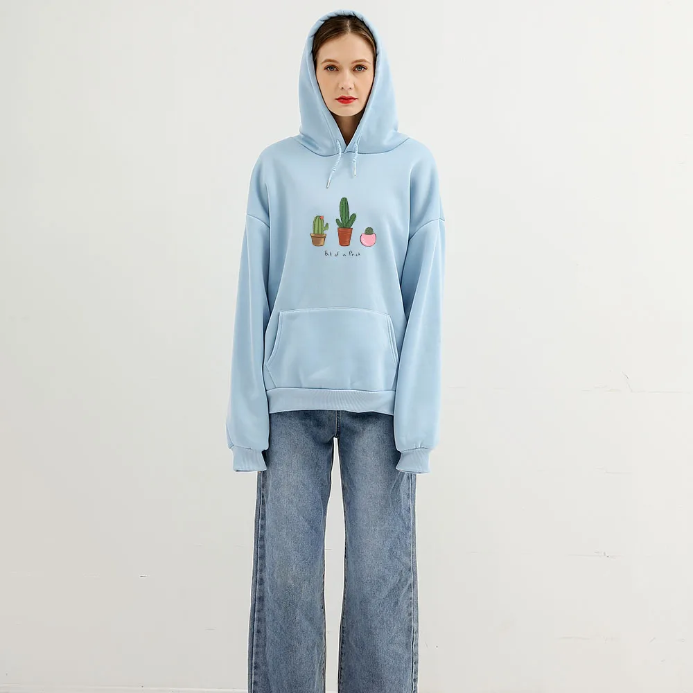 Cute Gothic Hoodies Thick Fleece Loose Sweatshirt Womens Ullzang Clothes Cartoon Character Hoodies Women Sweetshirts Oversized
