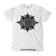 Gang Starr Логотип белая футболка хлопковая Футболка модная одежда