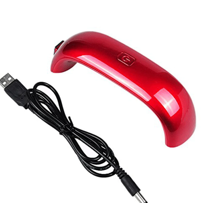 Портативная Радужная светодиодная УФ лампа для ногтей 9 Вт usb шнур легкая Сушилка электрическая сушильная
