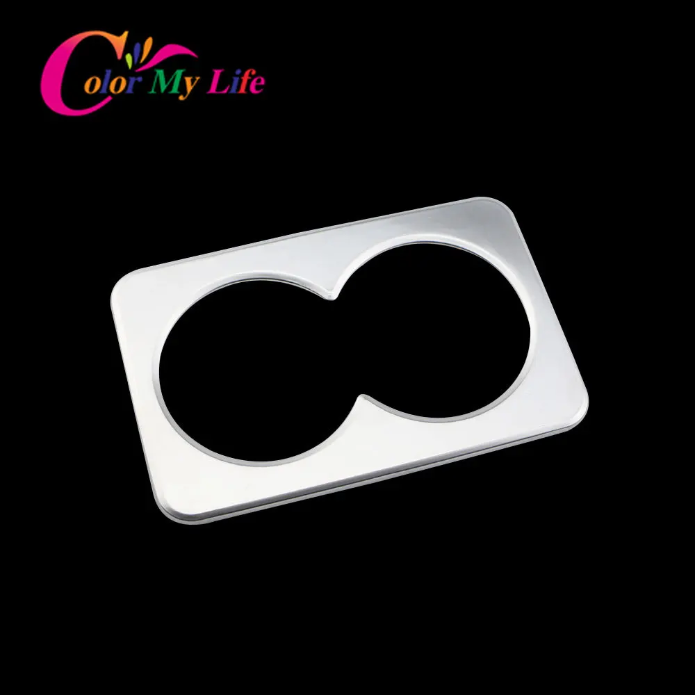 ABS матовая хромированная наклейка на чашку для воды заднее сиденье держатель