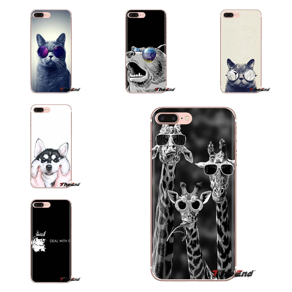 TPU Cases Covers For Huawei Nova 2 3 2i 3i Y6 Y7 Y9 Prime Pro GR3 GR5 2017 2018 2019 Y5II Y6II fashion Glasses Panda cat Giraffe |