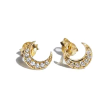 Серьги подвески женские из серебра 925 пробы с кубическим