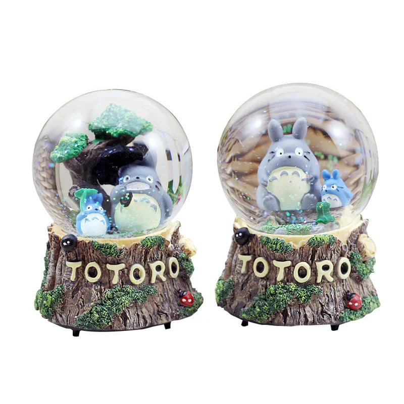 Totoro Рождественская музыкальная шкатулка Шиншилла хрустальный шар снежный