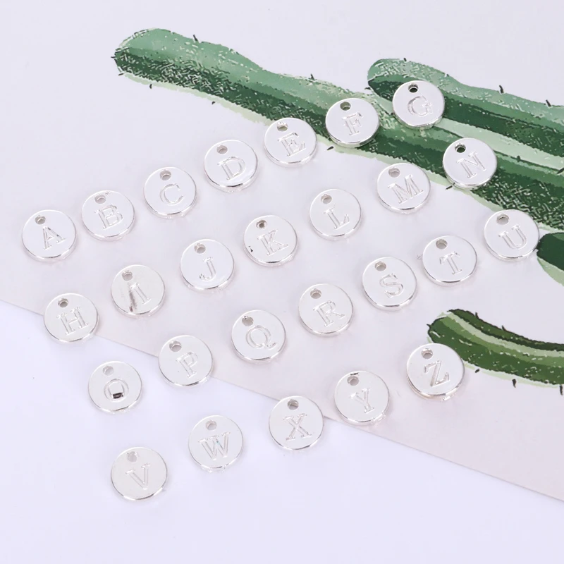 Аксессуары для ювелирных изделий подвеска в виде букв английская буква 10 мм 26