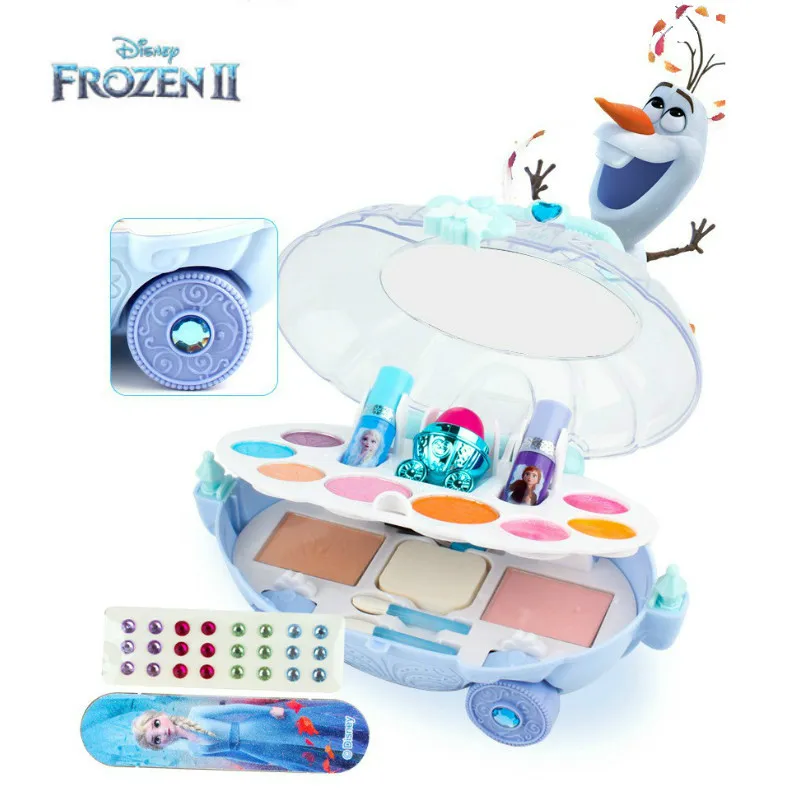 

Новинка 2020, Детская косметичка для макияжа Анны и Эльзы из мультфильма «Принцесса Диснея», косметика, модные игрушки, подарок для игрового д...