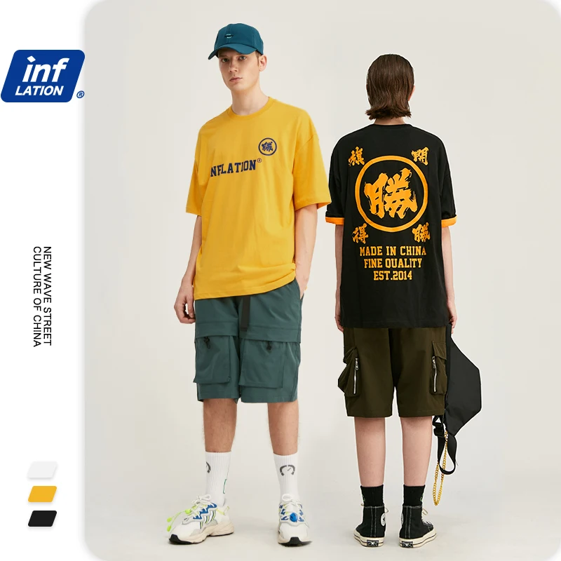 Футболка мужская хлопковая с коротким рукавом в стиле хип хоп|Мужские футболки| |