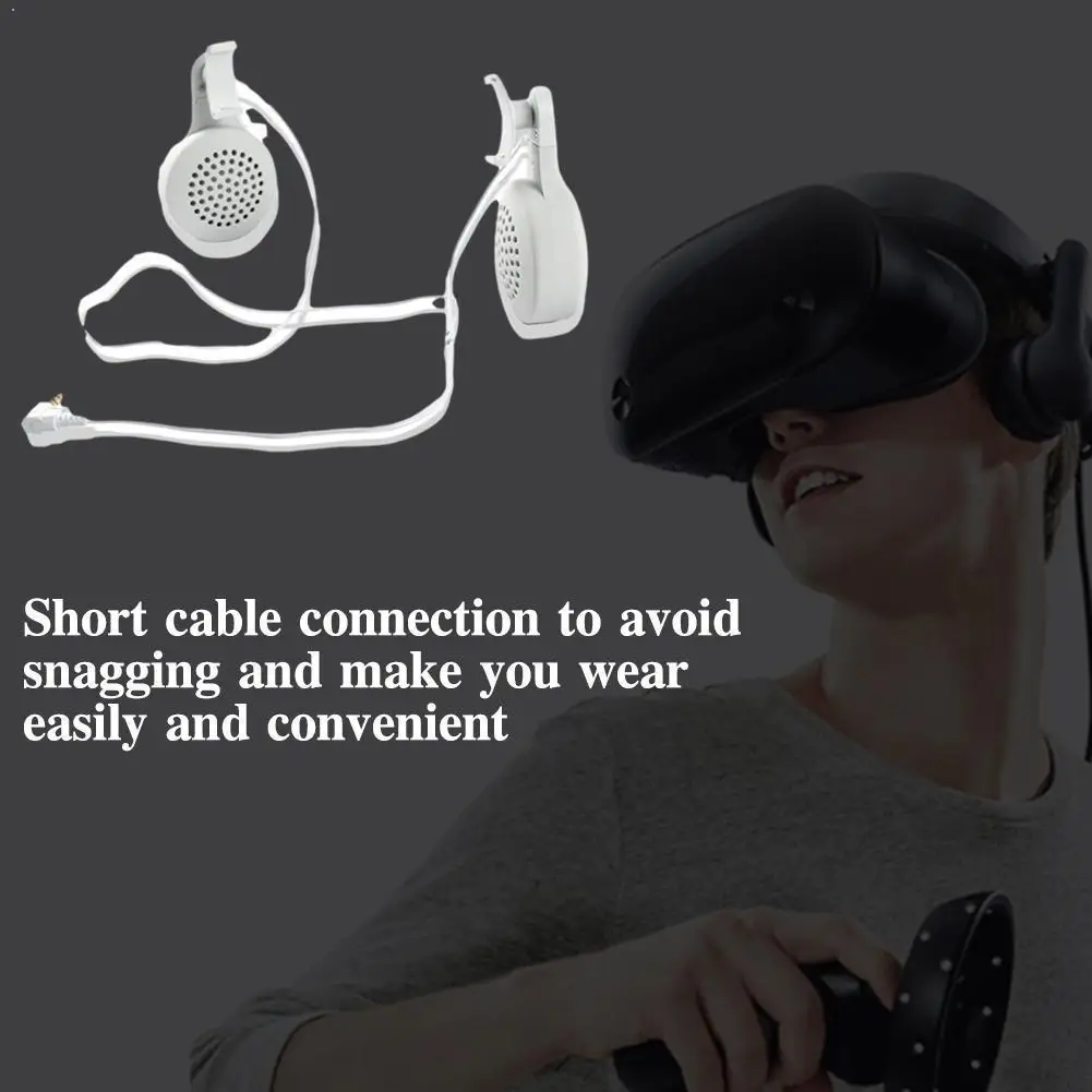 

White Headset For Oculus Quest 2 VR Durable Replacement Accessories VR Wired Earphone X0G5