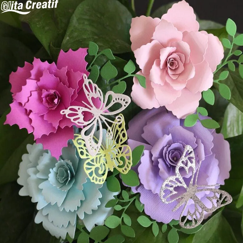 4 стиля Цветочные штампы Скрапбукинг металлическая резка фото albulm тиснение