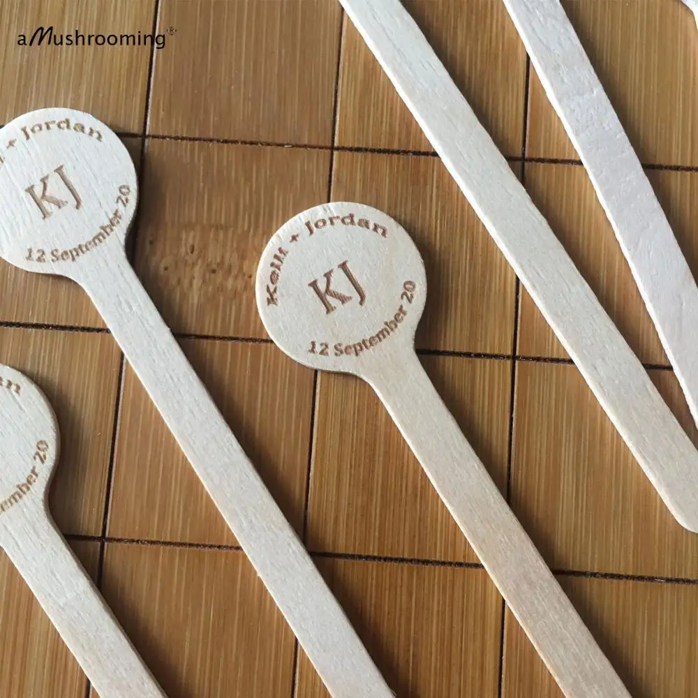 Персонализированные Свадебные питьевые мешалки с инициалами монограмма