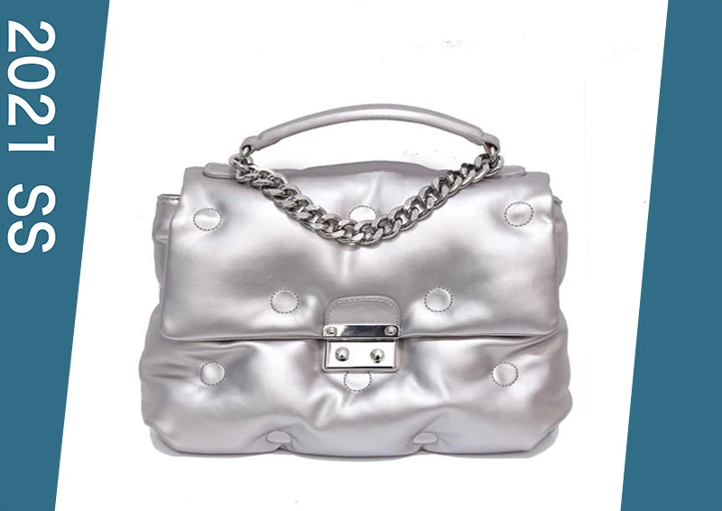 

Embroidery Handbags For Women Chains PU Shoulder Shopper Totes Bags On Sale