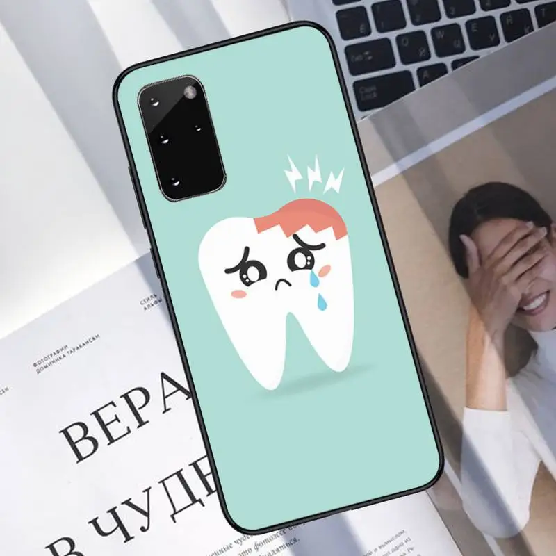 

NEW ARRIVAL Dental Definitions tooth Phone Case For Samsung A40 A31 A50 A51 A71 A20E A20S S8 S9 S10 S20 Plus note 20 ultra