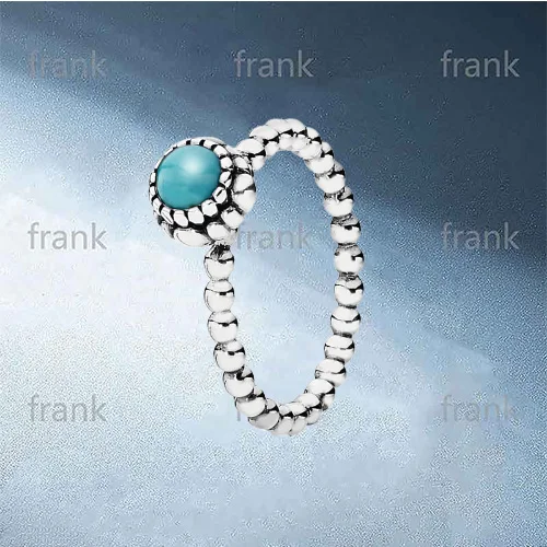 

190854TQ Turquoise December Birthstone Ring
